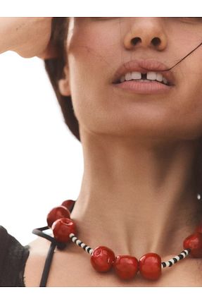 گردنبند جواهر قرمز زنانه اکریلیک Finery by Nerrs - کد 945797160