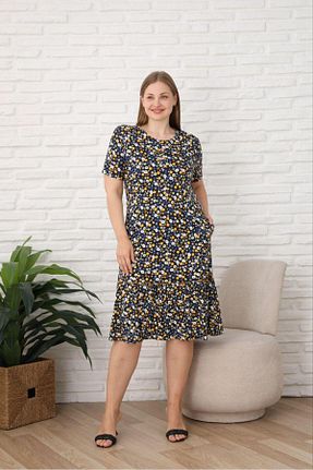 لباس سایز بزرگ رنگی زنانه پنبه ای STELLETO - کد 945920785