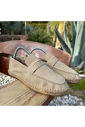 کفش اسپادریل بژ مردانه چرم مصنوعی town walker - کد 946011668