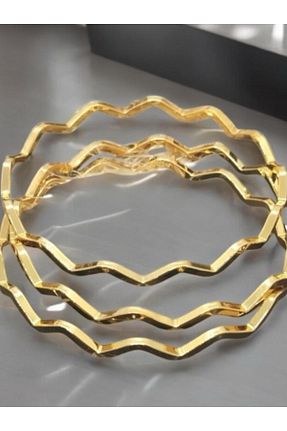 دستبند استیل (فولاد) طلائی زنانه روکش طلا Merand - کد 946012122