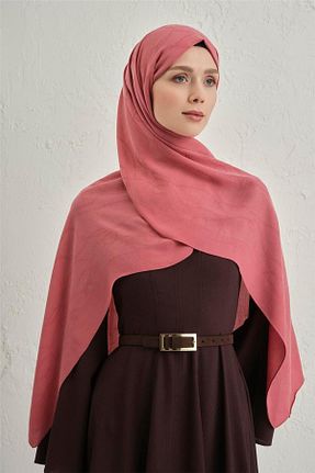 شال صورتی زنانه پنبه ای Armine - کد 946035662