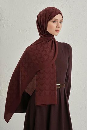 شال زرشکی زنانه پنبه ای Armine - کد 946035542