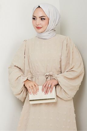 لباس حجاب بژ زنانه رگولار Bestenur - کد 946117486