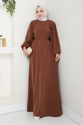 لباس حجاب قهوه ای زنانه رگولار Bestenur - کد 946102121