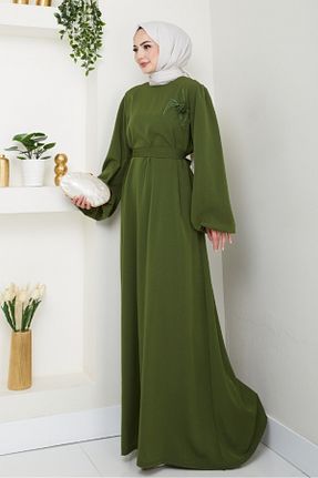 لباس حجاب خاکی زنانه رگولار Bestenur - کد 946109381