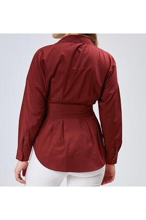 پیراهن زرشکی زنانه رگولار EMMAS CLOTHİNG - کد 946085320