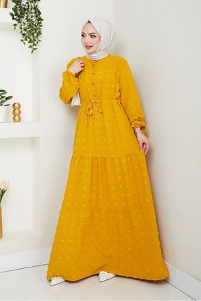 لباس حجاب زرد زنانه رگولار Bestenur - کد 946107712