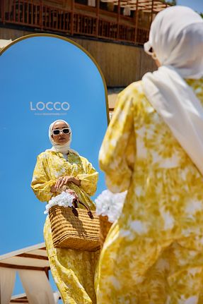 لباس زرد زنانه بافتنی LOCCO - کد 946282045