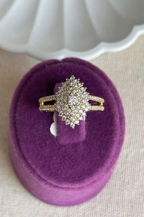 انگشتر استیل (فولاد) طلائی زنانه استیل (فولاد) Modacaprea - کد 946106131
