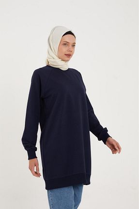 سوئیشرت سرمه ای زنانه ساده HAMAN - کد 946115917