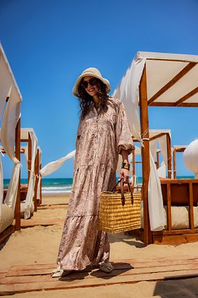 لباس قهوه ای زنانه بافتنی LOCCO - کد 946107376