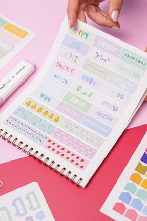 دفتر صورتی Karton Matt Notebook - کد 946122596