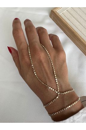 شاهمران جواهر متالیک زنانه روکش طلا ringbox - کد 946108676