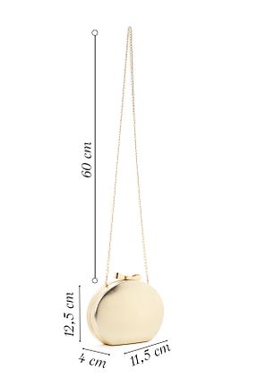 کیف پورتفوی و کلاچ طلائی زنانه چرم مصنوعی Derimod - کد 946206149