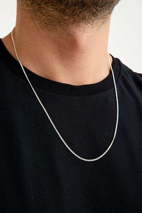 گردنبند نقره طوسی زنانه 925 عیار ANDA - کد 946211007