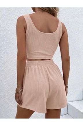 ست بالاتنه و پائین تنه متالیک زنانه بافتنی AFROGİYİM - کد 946302425