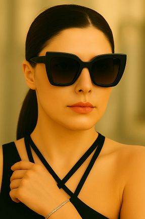 عینک آفتابی مشکی زنانه 53 Daniel Klein - کد 946351684