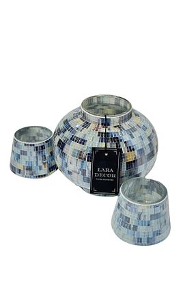 گلدان رنگی سرامیک Lara Decor - کد 946397114