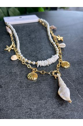 گردنبند استیل ( فولاد ) طوسی زنانه استیل (فولاد) The Simu - کد 946412143
