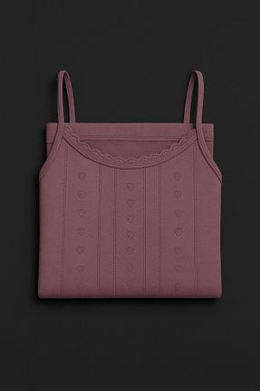 رکابی بنفش زنانه %100 پنبه QKK - کد 946416794