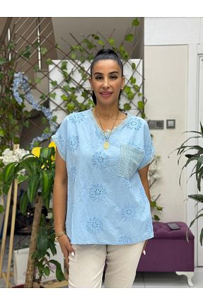 بلوز سفید زنانه رگولار Punta Otantik - کد 946603151