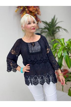 بلوز سفید زنانه ساده Punta Otantik - کد 946598490