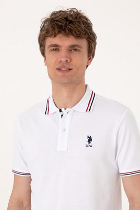 پولوشرت سفید مردانه پنبه ای U.S. Polo Assn. - کد 946597042