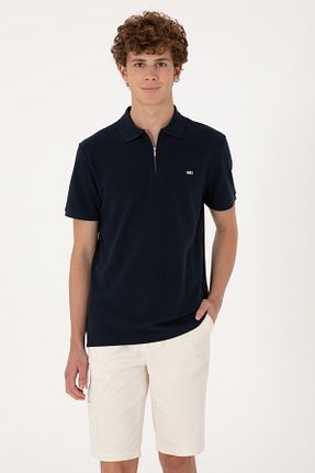 پولوشرت سرمه ای مردانه پنبه ای U.S. Polo Assn. - کد 946648727
