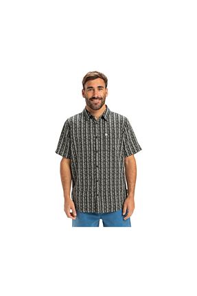 پیراهن مشکی مردانه یقه دکمه دار Quiksilver - کد 946695486