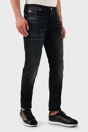 شلوار جین طوسی مردانه پاچه ساده Emporio Armani - کد 946701170