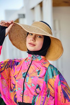 کلاه قهوه ای زنانه حصیر Remsa Mayo - کد 946723344