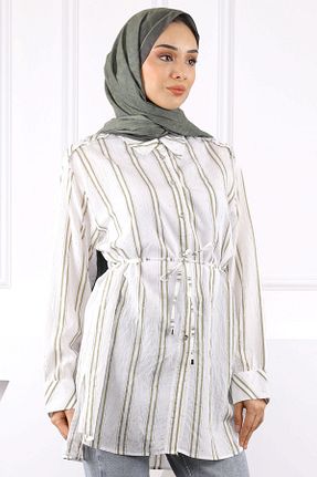 تونیک حجاب خاکی زنانه بافتنی İmajButik - کد 946725787