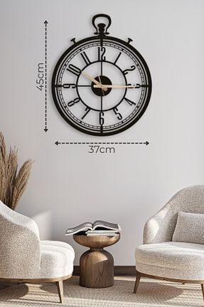 ساعت دیواری مشکی 37 x 44 Metalium Concept - کد 946739265