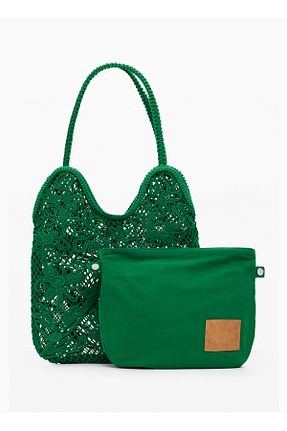 کیف دوشی سبز زنانه Desigual - کد 946731434