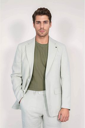 کت و شلوار سبز مردانه یقه کتی Velvarde - کد 947360364