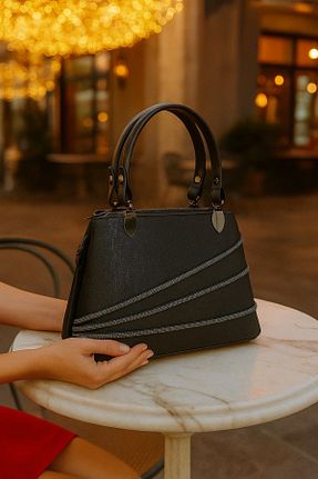 کیف مجلسی مشکی زنانه چرم مصنوعی ZİVORA - کد 946796688