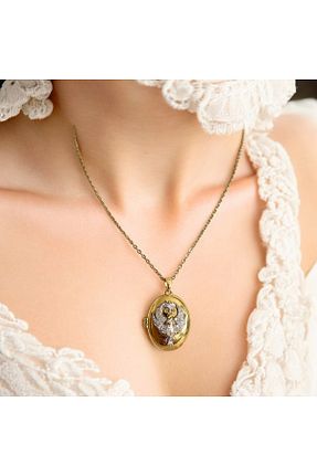 گردنبند جواهر زرد زنانه زیرکن CASELN - کد 946797741