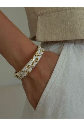 دستبند استیل (فولاد) زرد استیل (فولاد) h&b design jewel - کد 947403250