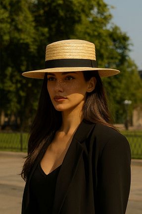 کلاه قهوه ای زنانه حصیر LAGRANZE - کد 946892047