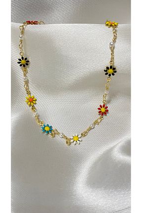 خلخال جواهر زرد زنانه GLOWVİA AKSESUAR - کد 946930270