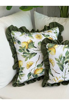 کوسن و روکش کوسن زرد پنبه ای Decamor home - کد 946930086