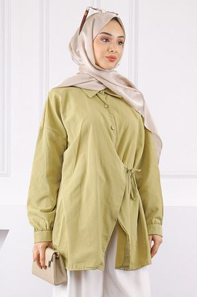 تونیک حجاب خاکی زنانه بافتنی İmajButik - کد 946945875