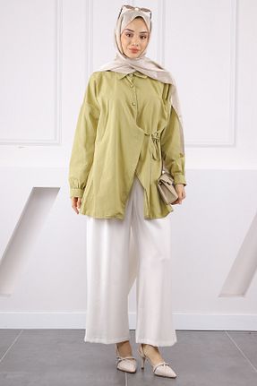 تونیک حجاب خاکی زنانه بافتنی İmajButik - کد 946945875