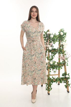 لباس بژ زنانه بافتنی etselements - کد 946959999