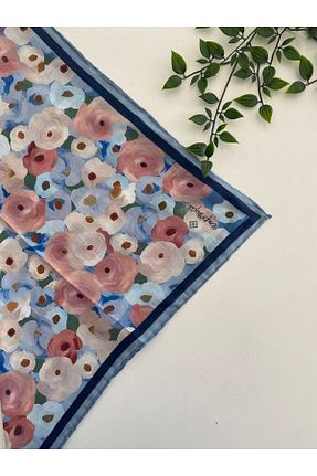 روسری آبی پنبه ای Emproyal - کد 947068310