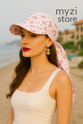 کلاه صورتی زنانه پنبه ای MYZİ STORE - کد 947064087