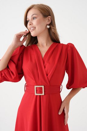 لباس قرمز زنانه بافتنی WOMAN VISION - کد 947140253