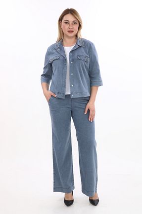 ست بالاتنه و پائین تنه سرمه ای زنانه بافتنی EXİTLİNE - کد 947232480