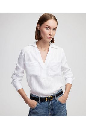 بلوز سفید زنانه ساده İpekyol - کد 947361534