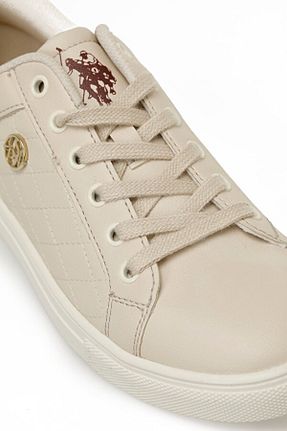 کفش اسنیکر بژ زنانه بند دار U.S. Polo Assn. - کد 896903761